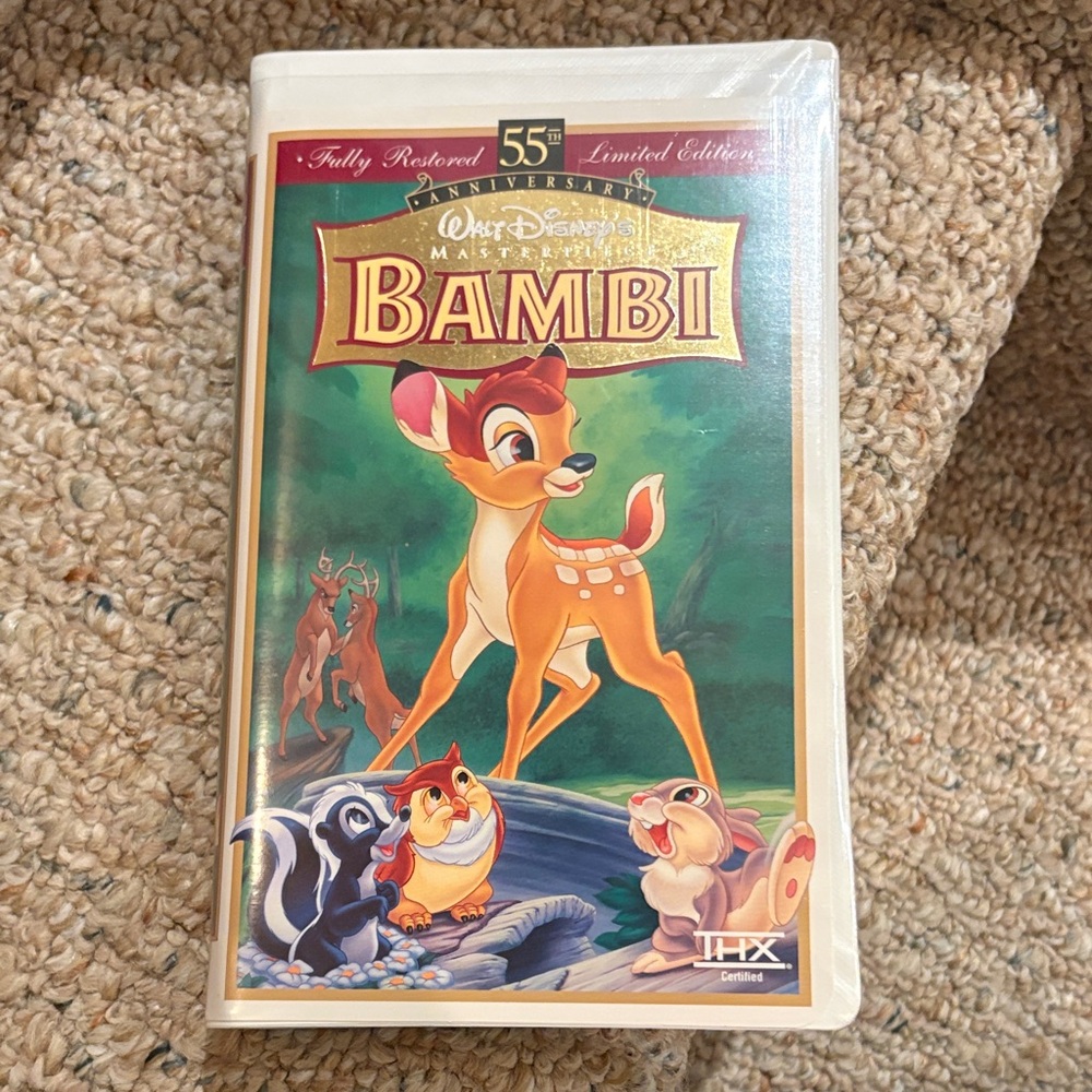 Brand New VHS Bambi Limited Edition 55th Anniversary
